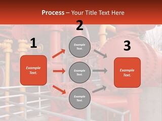 A Group Of Pipes And Valves In A Factory PowerPoint Template