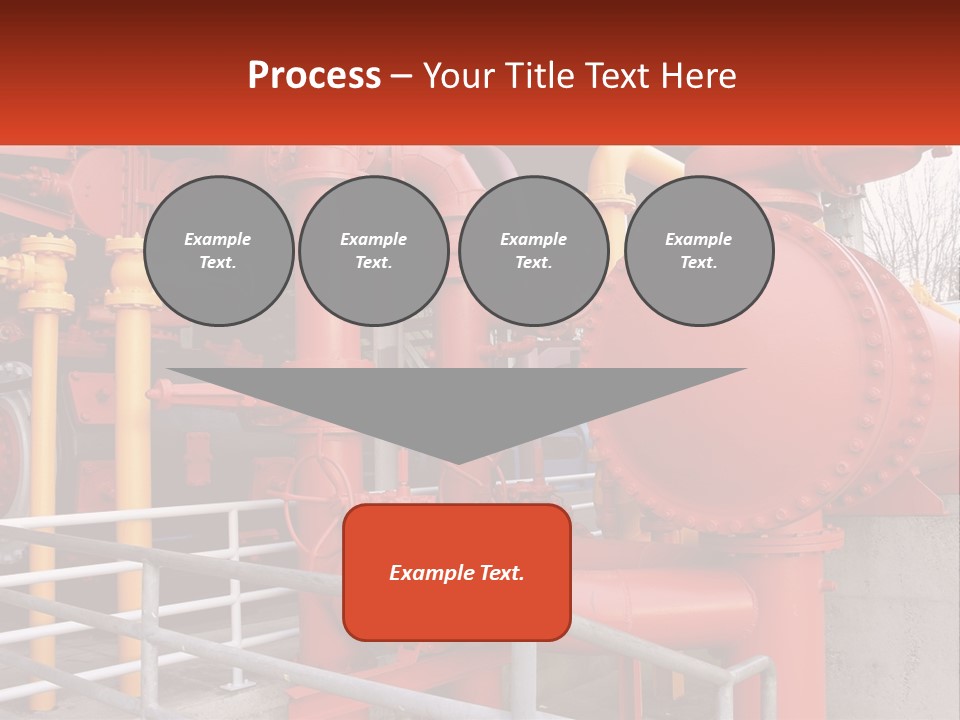 A Group Of Pipes And Valves In A Factory PowerPoint Template