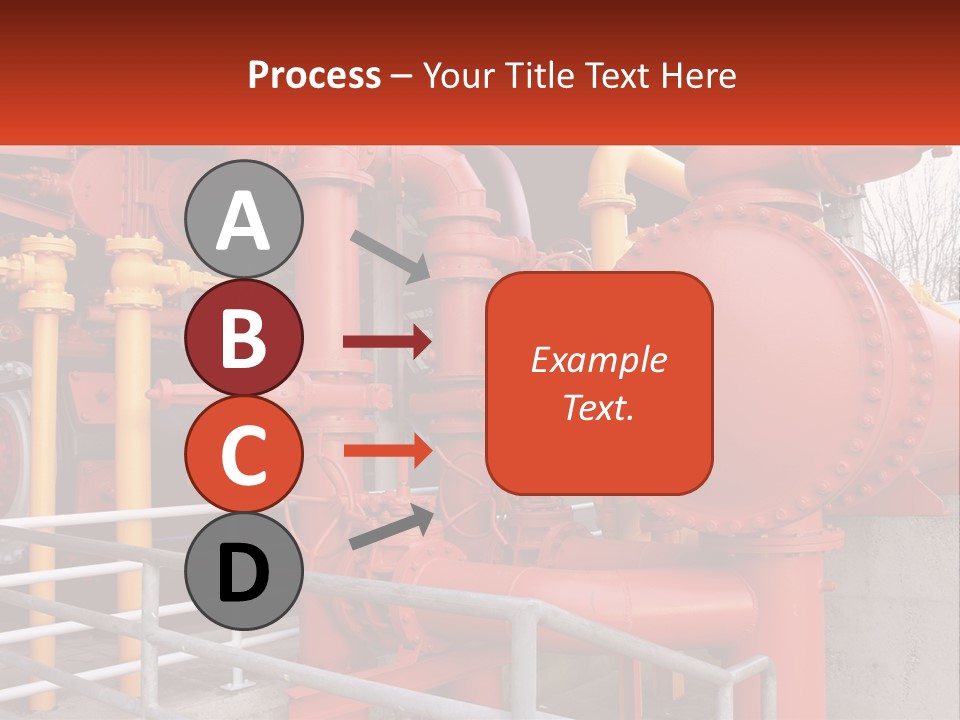 A Group Of Pipes And Valves In A Factory PowerPoint Template