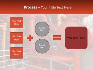 A Group Of Pipes And Valves In A Factory PowerPoint Template