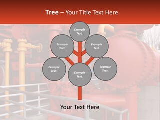 A Group Of Pipes And Valves In A Factory PowerPoint Template