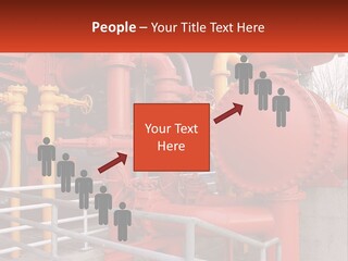 A Group Of Pipes And Valves In A Factory PowerPoint Template