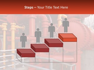 A Group Of Pipes And Valves In A Factory PowerPoint Template