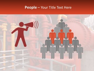 A Group Of Pipes And Valves In A Factory PowerPoint Template