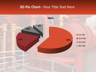A Group Of Pipes And Valves In A Factory PowerPoint Template
