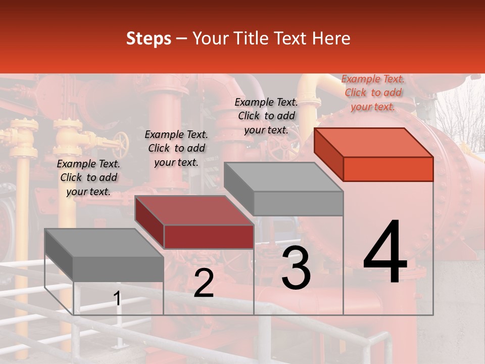A Group Of Pipes And Valves In A Factory PowerPoint Template