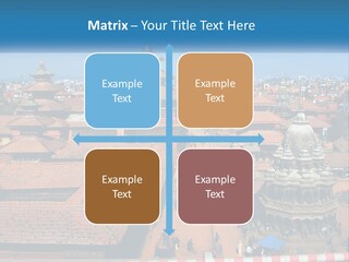 A Large Group Of Buildings With A Sky Background PowerPoint Template