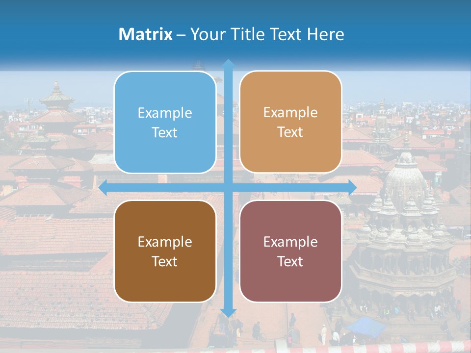 A Large Group Of Buildings With A Sky Background PowerPoint Template