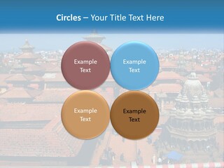 A Large Group Of Buildings With A Sky Background PowerPoint Template