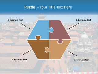 A Large Group Of Buildings With A Sky Background PowerPoint Template