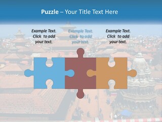 A Large Group Of Buildings With A Sky Background PowerPoint Template