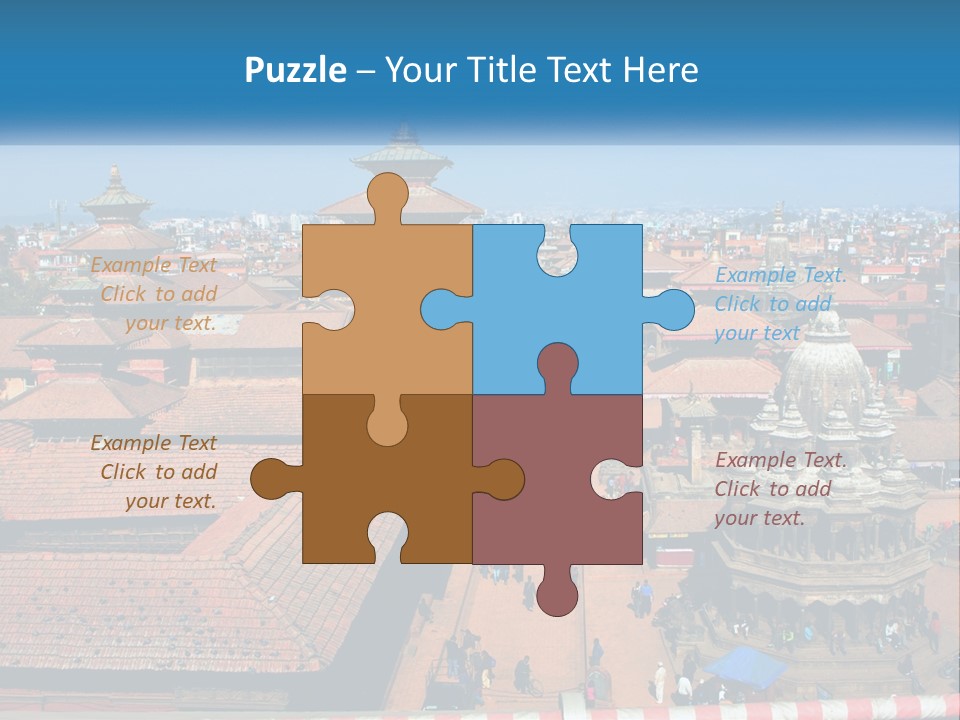 A Large Group Of Buildings With A Sky Background PowerPoint Template