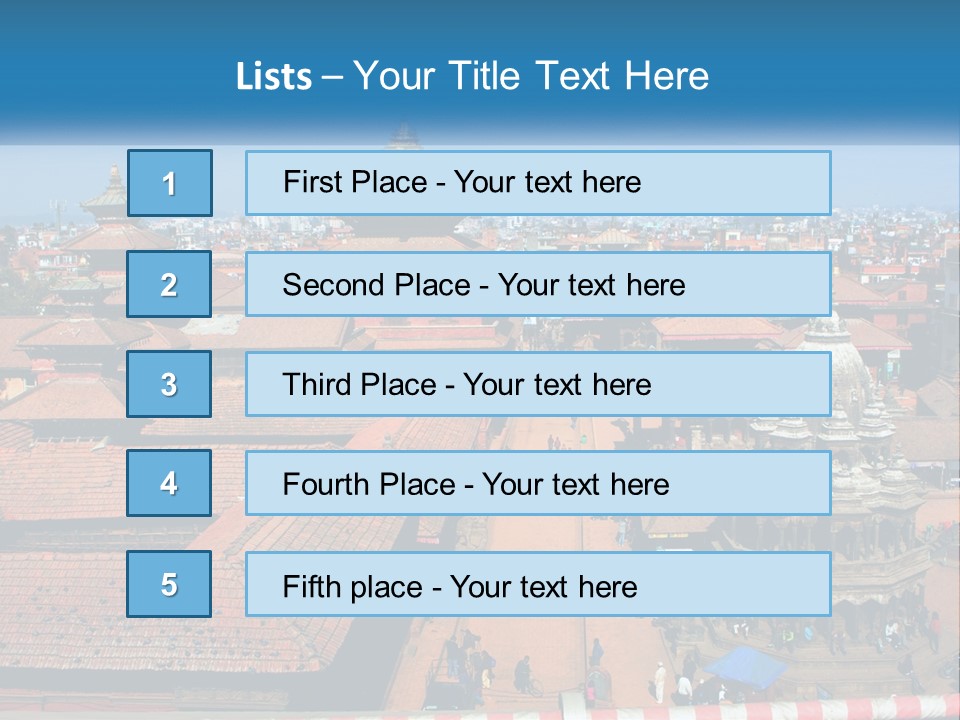 A Large Group Of Buildings With A Sky Background PowerPoint Template