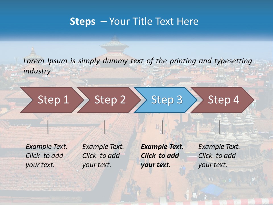 A Large Group Of Buildings With A Sky Background PowerPoint Template