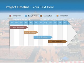 A Large Group Of Buildings With A Sky Background PowerPoint Template