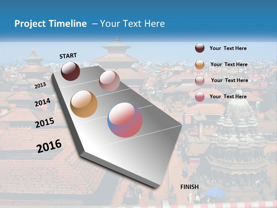 A Large Group Of Buildings With A Sky Background PowerPoint Template