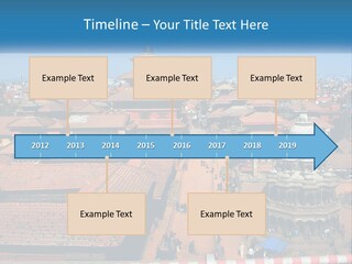 A Large Group Of Buildings With A Sky Background PowerPoint Template