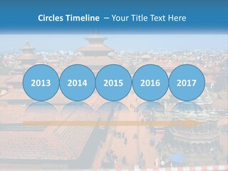 A Large Group Of Buildings With A Sky Background PowerPoint Template