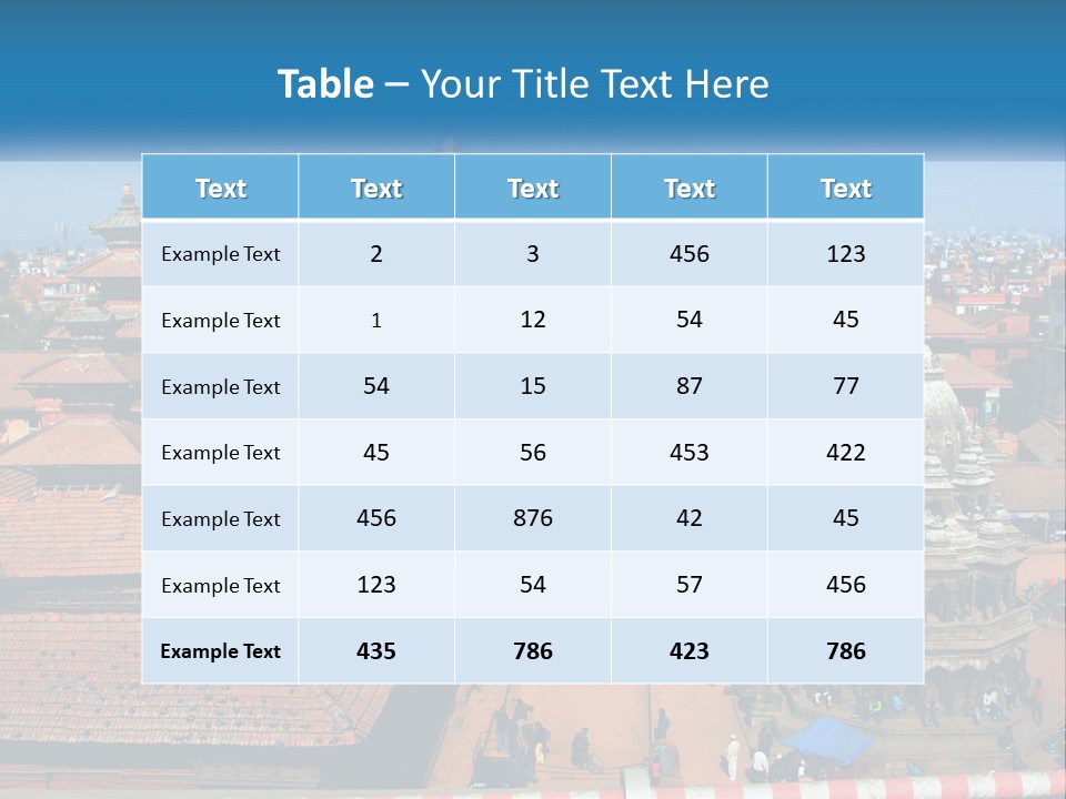 A Large Group Of Buildings With A Sky Background PowerPoint Template
