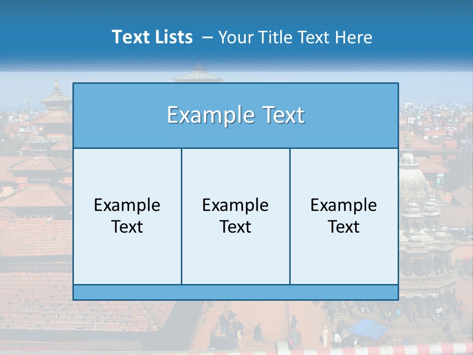 A Large Group Of Buildings With A Sky Background PowerPoint Template