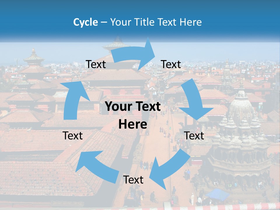 A Large Group Of Buildings With A Sky Background PowerPoint Template