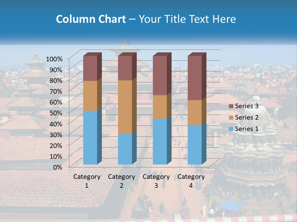 A Large Group Of Buildings With A Sky Background PowerPoint Template