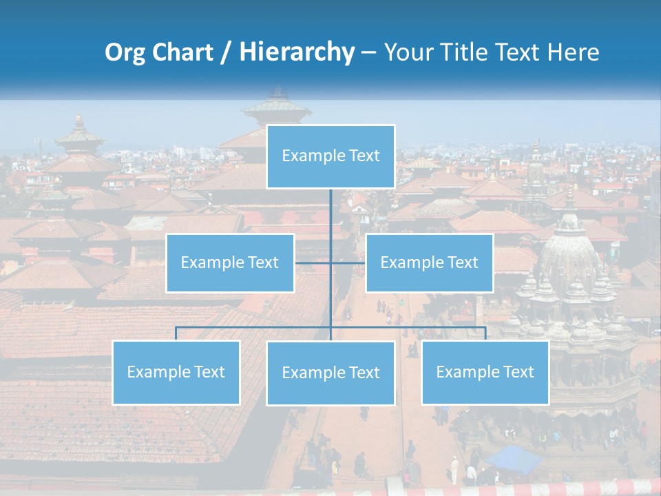 A Large Group Of Buildings With A Sky Background PowerPoint Template