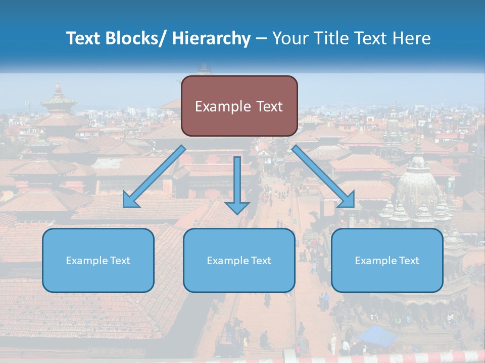 A Large Group Of Buildings With A Sky Background PowerPoint Template