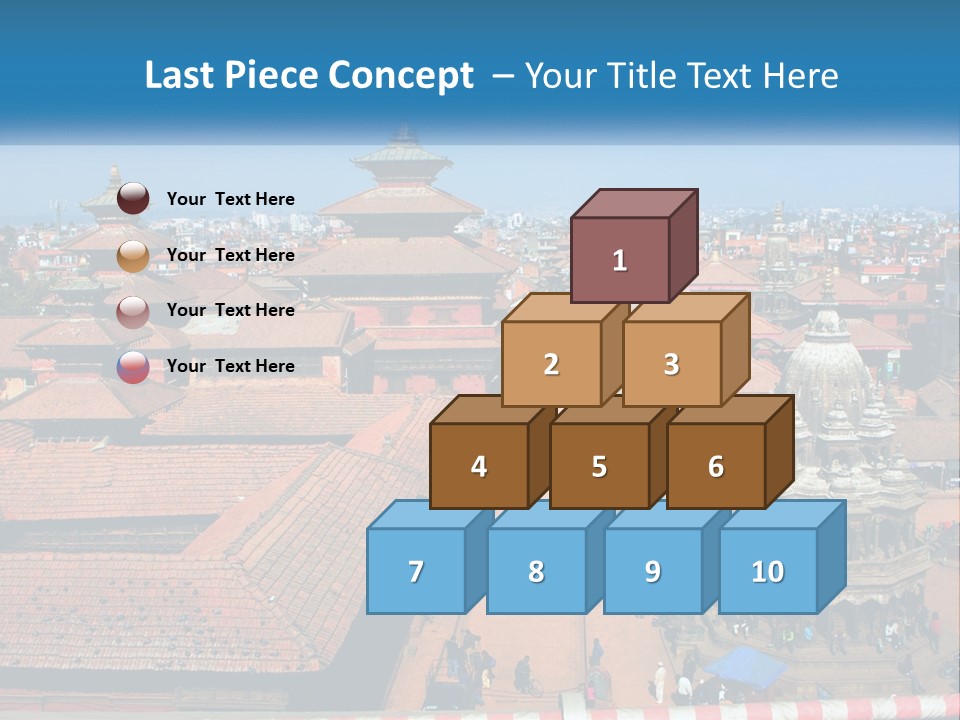 A Large Group Of Buildings With A Sky Background PowerPoint Template