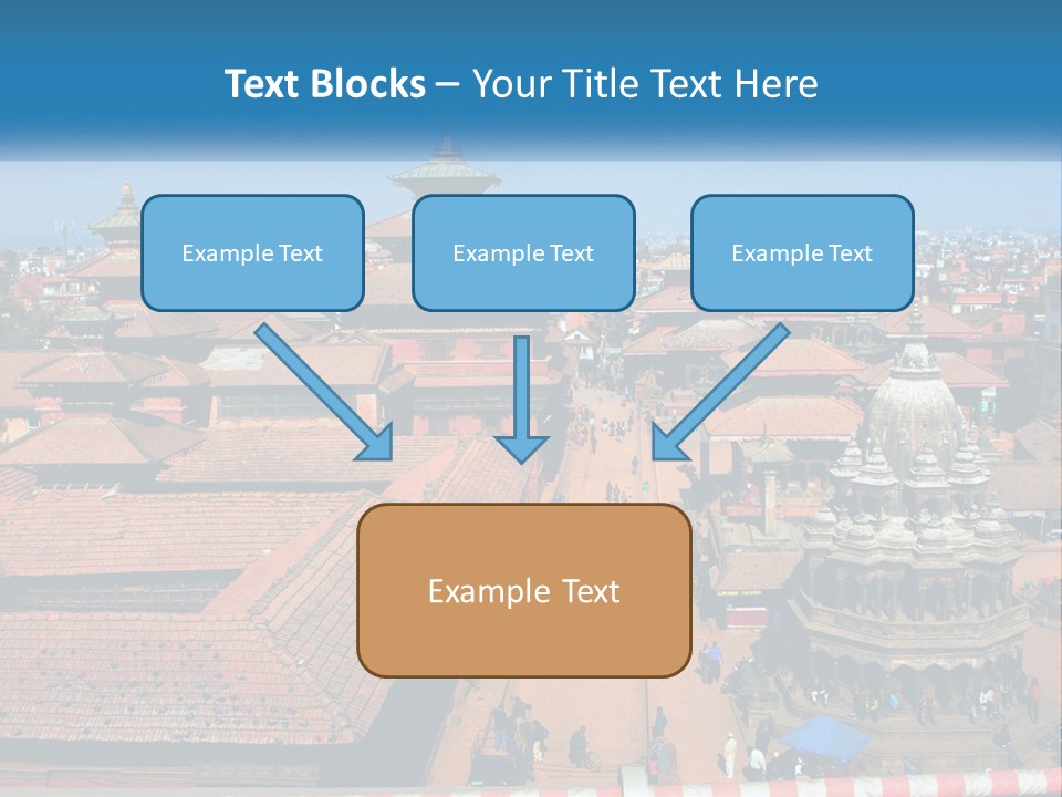 A Large Group Of Buildings With A Sky Background PowerPoint Template