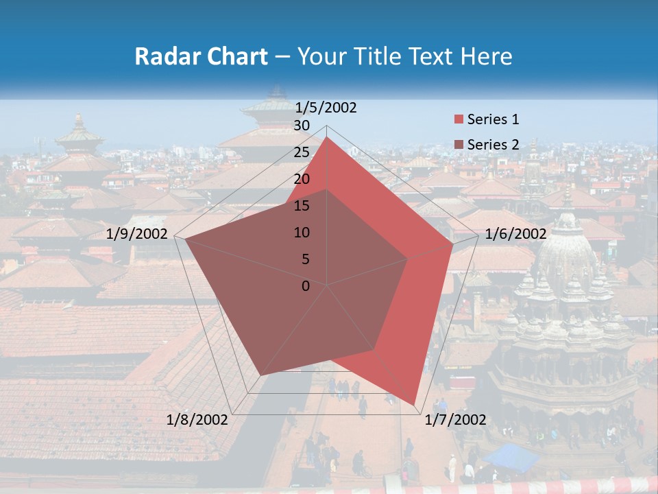 A Large Group Of Buildings With A Sky Background PowerPoint Template