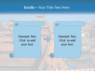 A Large Group Of Buildings With A Sky Background PowerPoint Template