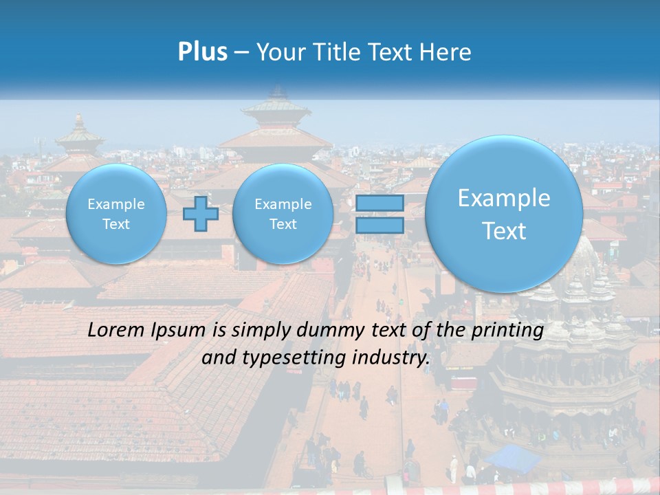 A Large Group Of Buildings With A Sky Background PowerPoint Template