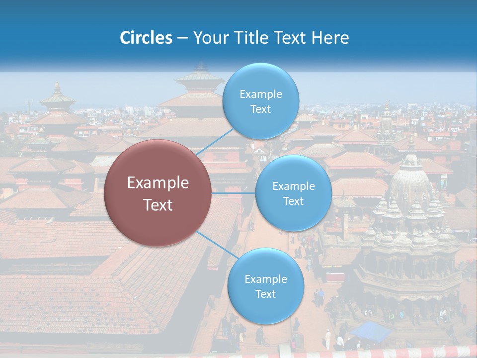 A Large Group Of Buildings With A Sky Background PowerPoint Template