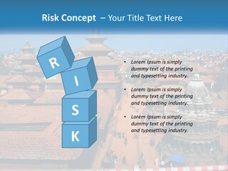 A Large Group Of Buildings With A Sky Background PowerPoint Template