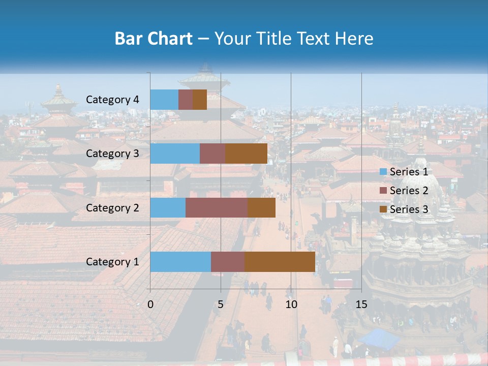 A Large Group Of Buildings With A Sky Background PowerPoint Template
