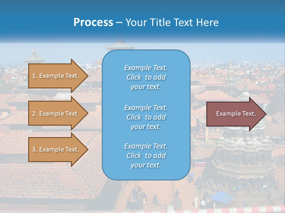 A Large Group Of Buildings With A Sky Background PowerPoint Template