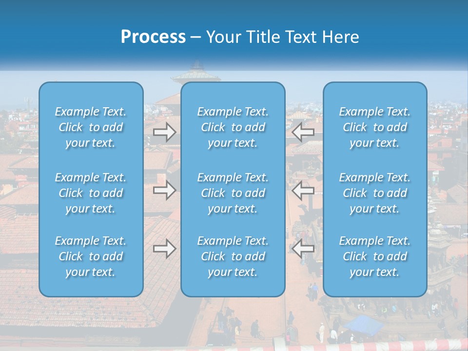 A Large Group Of Buildings With A Sky Background PowerPoint Template