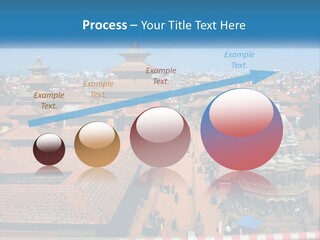 A Large Group Of Buildings With A Sky Background PowerPoint Template