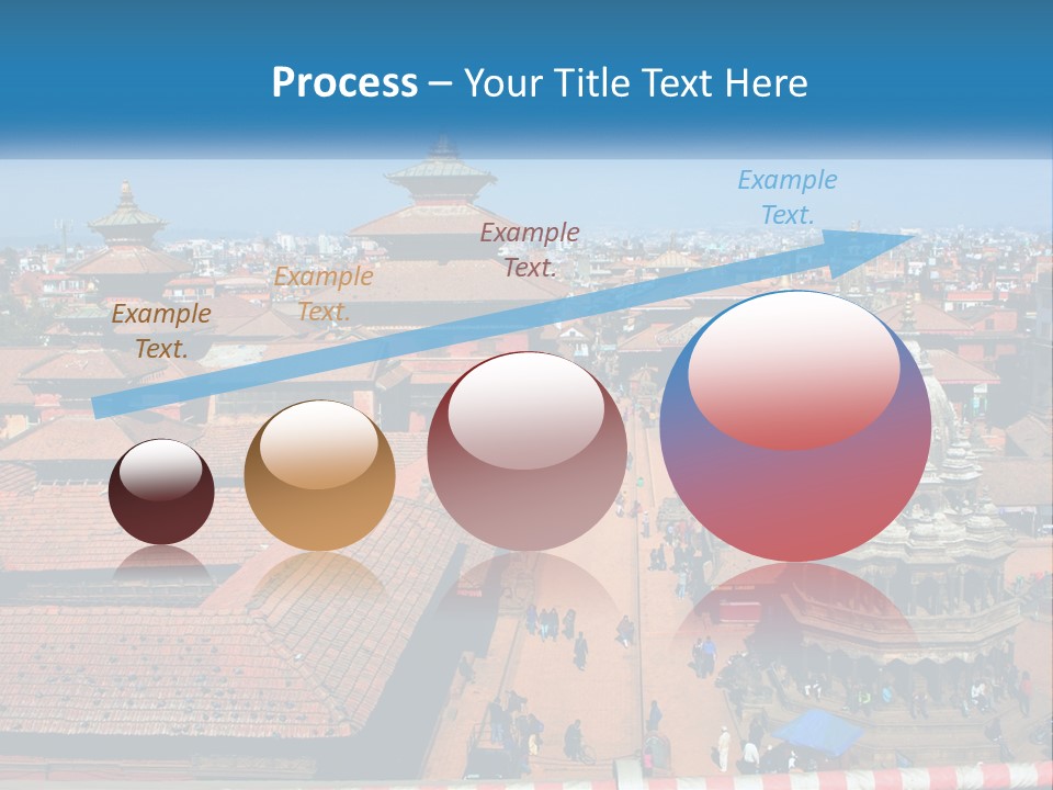 A Large Group Of Buildings With A Sky Background PowerPoint Template