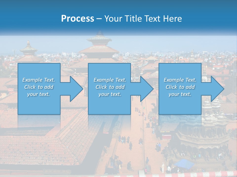 A Large Group Of Buildings With A Sky Background PowerPoint Template