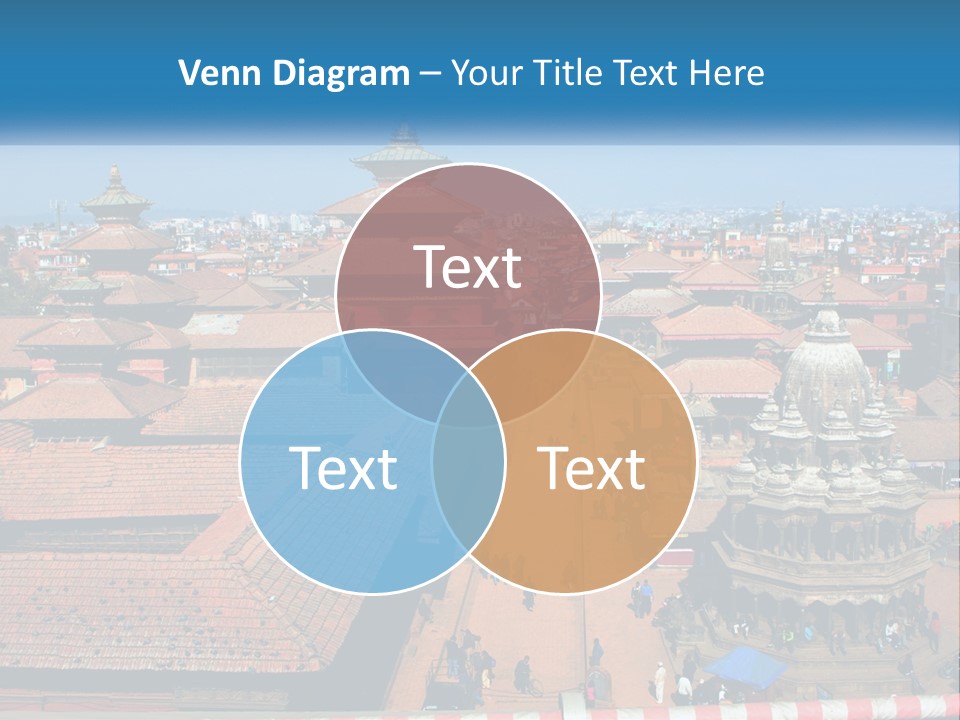 A Large Group Of Buildings With A Sky Background PowerPoint Template