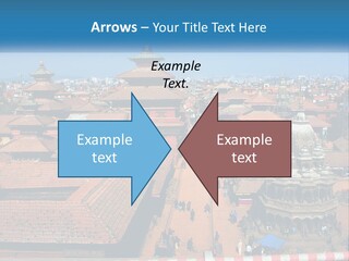 A Large Group Of Buildings With A Sky Background PowerPoint Template