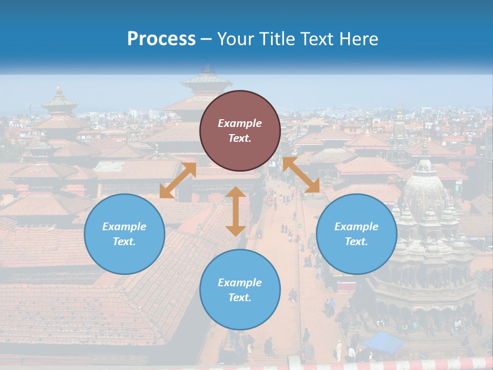 A Large Group Of Buildings With A Sky Background PowerPoint Template