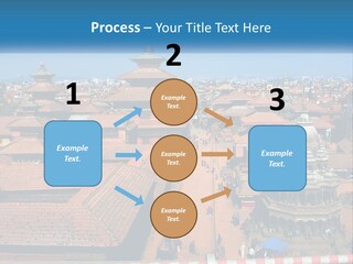 A Large Group Of Buildings With A Sky Background PowerPoint Template