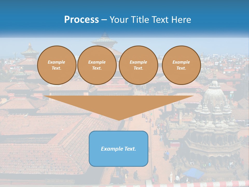 A Large Group Of Buildings With A Sky Background PowerPoint Template