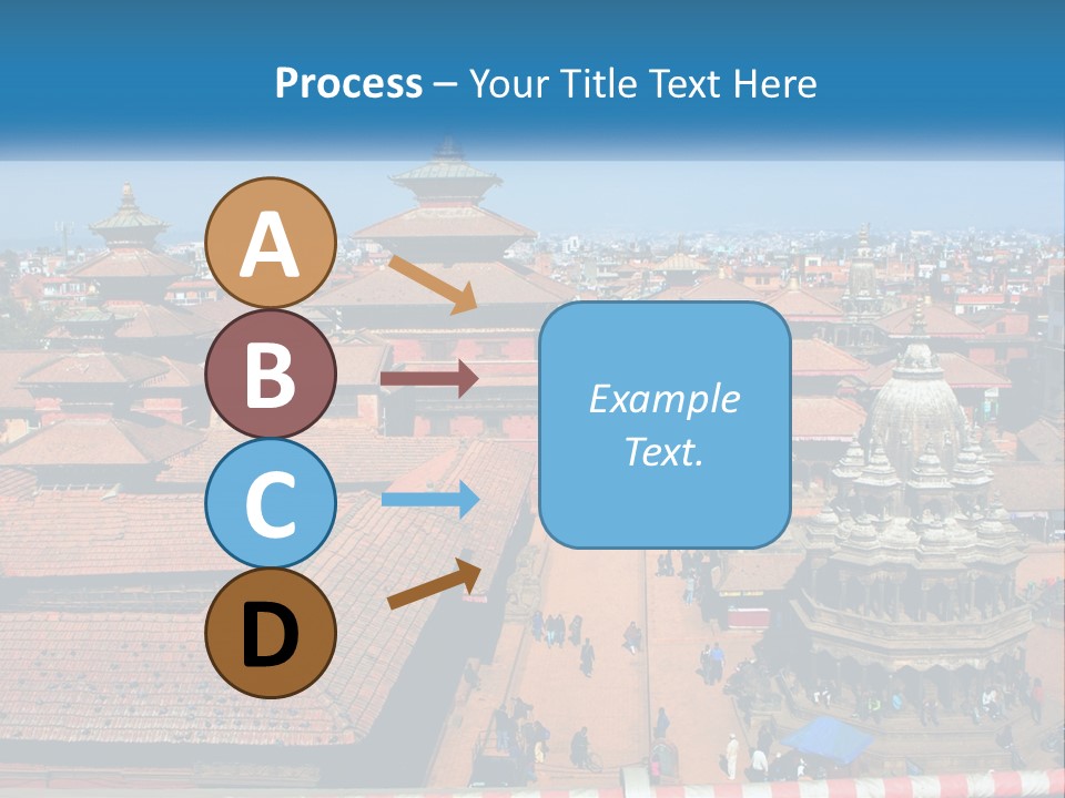 A Large Group Of Buildings With A Sky Background PowerPoint Template