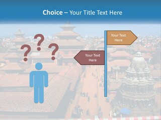 A Large Group Of Buildings With A Sky Background PowerPoint Template