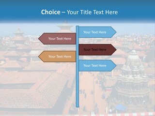 A Large Group Of Buildings With A Sky Background PowerPoint Template