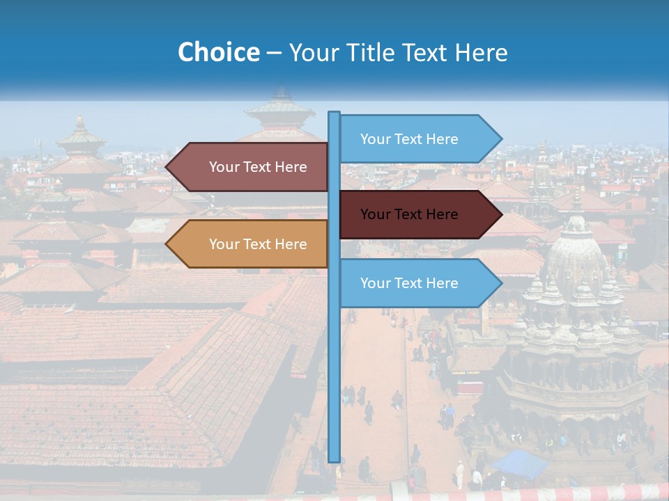 A Large Group Of Buildings With A Sky Background PowerPoint Template